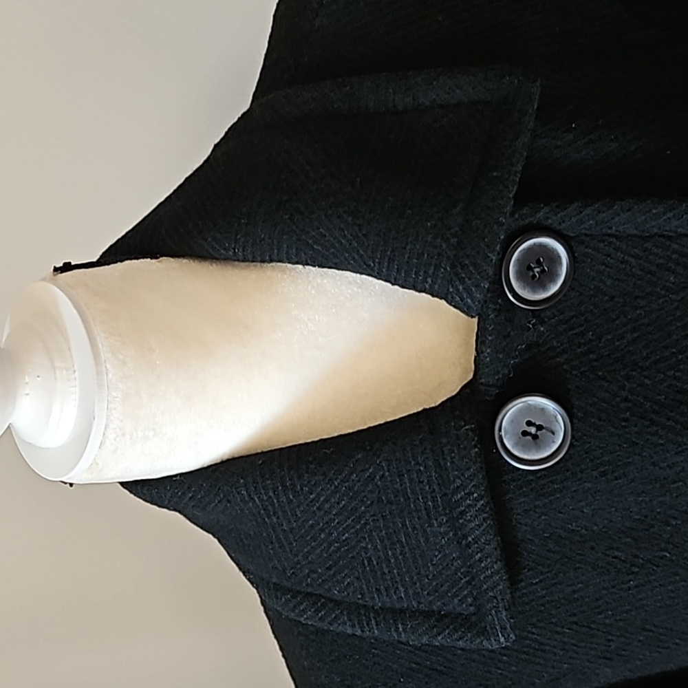 Mossimo Black Herringbone Patterned Double Button… - image 4